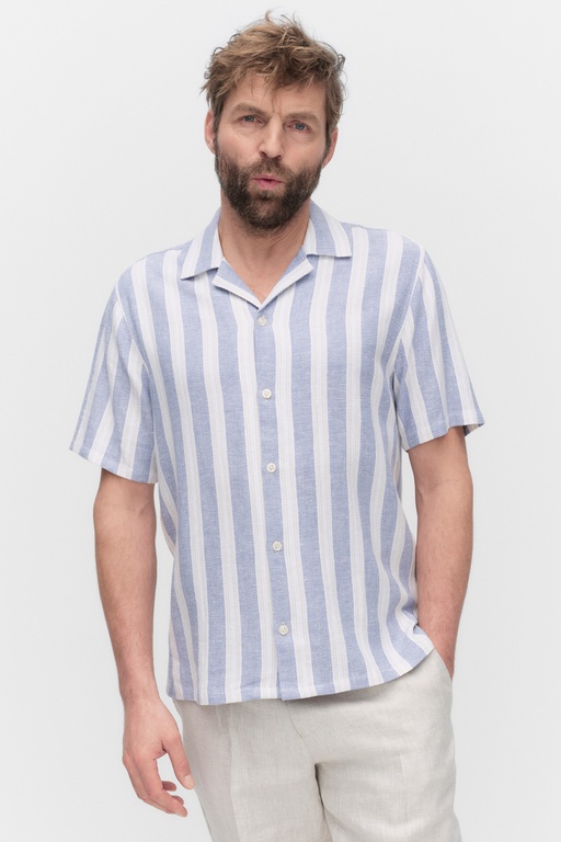 Yves resort shirt BLUE STRIPE
